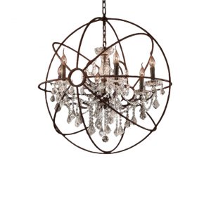 Crystalpila Chandelier Matte Natural Iron